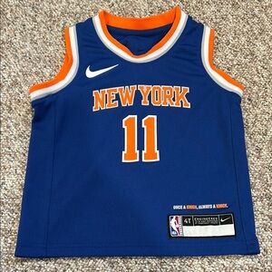 Nike Kids Knicks Brunson Blue and Orange New York Jersey